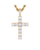 ICED STUFF Висулка Diamond Cross Златист - Mera.bg