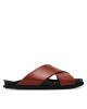Inuikii Чехли Crossed 50106-007 Brown - Mera.bg
