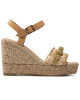 Kanna Еспадрили 21KV21056 Rafia Natural/Camel - Mera.bg