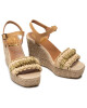 Kanna Еспадрили 21KV21056 Rafia Natural/Camel - Mera.bg