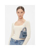 KARL LAGERFELD Дамска чанта Icon K Crossbody Suede 236W3185 Steel Blue A369 - Mera.bg