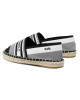 KARL LAGERFELD Еспадрили KL80175 White Knit Textile W/Black - Mera.bg