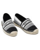 KARL LAGERFELD Еспадрили KL80175 White Knit Textile W/Black - Mera.bg