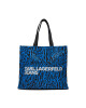 Karl Lagerfeld Jeans Дамска чанта 240J3901 Blue Animal Print - Mera.bg