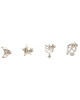 KARL LAGERFELD Комплект 2 чифта обеци 230W3934 Silver 290 - Mera.bg