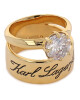 KARL LAGERFELD Комплект 2 пръстена 231W3923 Gold A780 - Mera.bg