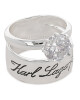 KARL LAGERFELD Комплект 2 пръстена 231W3923 Silver A290 - Mera.bg