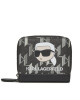 KARL LAGERFELD Малък дамски портфейл 235W3257 A998 Black / White - Mera.bg