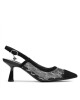 KARL LAGERFELD Сандали KL30817D Glitter Mix Blk W/Silver - Mera.bg