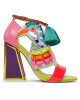 Kat Maconie Сандали Aya Flared Red/Cyber Grape - Mera.bg