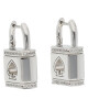 Kate Spade Обици Lock And Spade K9465 Silver 020 - Mera.bg