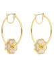 Kate Spade Обици Hoops KD312 Cream/Gold 100 - Mera.bg