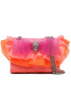 Kurt Geiger Дамска чанта 690-Ruffle Mini Kensington 9963057609 Pink Comb - Mera.bg