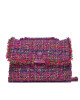 Kurt Geiger Дамска чанта 690-Tweed Lg Kensington Soft 647458609 Fushia Cmb - Mera.bg