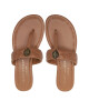 Kurt Geiger Джапанки Kensington T-Bar Sandal 8651448109 Кафяв - Mera.bg