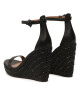 Kurt Geiger Еспадрили Shoreditch Wedge 9783800109 Black - Mera.bg