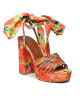 Kurt Geiger Сандали Pierra Ankle Tie Platform 9797691609 Orange - Mera.bg