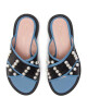 L37 Чехли Pearls And Sea S29S32 Black /Blue - Mera.bg