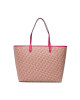 Lauren Ralph Lauren Дамска чанта Collins 36 431871752003 Birch Tan/Parchment/Sport Pink - Mera.bg