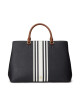 Lauren Ralph Lauren Дамска чанта Hanna 37 431898556007 Frnch Nv/Vanilla Stripe/Lrn Tn - Mera.bg