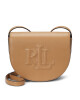LAUREN RALPH LAUREN Дамска чанта Witley Leather Medium Embossed Logo Crossbody Bag 431950130008 Кафяв - Mera.bg