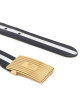Lauren Ralph Lauren Дамски колан Turned Bckl 412891205001 French Navy/White Stripe - Mera.bg