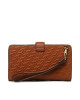 LAUREN RALPH LAUREN Голям дамски портфейл Tech Wristlt 432883669007 Кафяв - Mera.bg