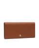 LAUREN RALPH LAUREN Голям дамски портфейл Slim Wallet 432802917010 Кафяв - Mera.bg