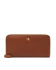 LAUREN RALPH LAUREN Голям дамски портфейл Zip Cont Wlt 432876730004 Кафяв - Mera.bg