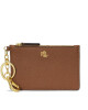 LAUREN RALPH LAUREN Калъф за кредитни карти Zip Card Cas 432947628002 Кафяв - Mera.bg