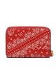 Lauren Ralph Lauren Малък дамски портфейл Sm Zip Wllet 432891183001 Red Bandana Print/Rl2000 Red - Mera.bg