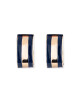 LAUREN RALPH LAUREN Обици Pe 25Mm Wide Hoop 14G00922 Тъмносин - Mera.bg