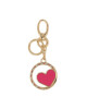 Liu Jo Ключодържател Heart Key Ring AF3366 A0001 Gold/Fuxia S1G15 - Mera.bg
