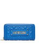 LOVE MOSCHINO Голям дамски портфейл JC5600PP0ILA0715 Син - Mera.bg