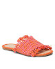 Manebi Чехли Fringed Knots Raffia Leather Sandals V 3.2 Y0 Orange Pink Melange - Mera.bg