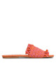 Manebi Чехли Fringed Knots Raffia Leather Sandals V 3.2 Y0 Orange Pink Melange - Mera.bg
