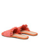 Manebi Чехли Fringed Knots Raffia Leather Sandals V 3.2 Y0 Orange Pink Melange - Mera.bg