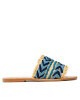 Manebi Чехли Leather Sandals S 1.4 Y0 Blue Pattern - Mera.bg
