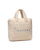 Manebi Дамска чанта Riviera Bag Medium T 3.4 Aq Natural W Blue Logo Terry Cotton - Mera.bg