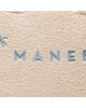 Manebi Дамска чанта Riviera Bag Medium T 3.4 Aq Natural W Blue Logo Terry Cotton - Mera.bg