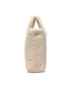 Manebi Дамска чанта Riviera Bag Medium T 3.4 Aq Natural W Blue Logo Terry Cotton - Mera.bg