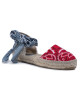 Manebi Еспадрили Flat Valenciana F 9.4 P0 Red Grey Bandana - Mera.bg