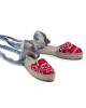 Manebi Еспадрили Flat Valenciana F 9.4 P0 Red Grey Bandana - Mera.bg