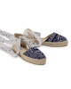 Manebi Еспадрили Flat Valenciana F 9.6 P0 Navy White Bandana - Mera.bg