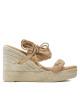 Manebi Еспадрили Hamptons Two Braided Bands Wedge Espadrilles M 1.1 WE Бежов - Mera.bg