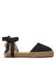 Manebi Еспадрили La Havana Flat Valenciana Espadrilles O 7.9 P0 Черен - Mera.bg