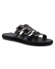 Manebi Еспадрили Leather Sandals S 2.1 Y0 Black W Triple Buckle - Mera.bg