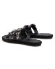 Manebi Еспадрили Leather Sandals S 2.1 Y0 Black W Triple Buckle - Mera.bg