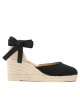 Manebi Еспадрили Organic Hemp Low Wedge Espadrilles O 7.9 WL Черен - Mera.bg