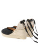 Manebi Еспадрили Organic Hemp Low Wedge Espadrilles O 7.9 WL Черен - Mera.bg